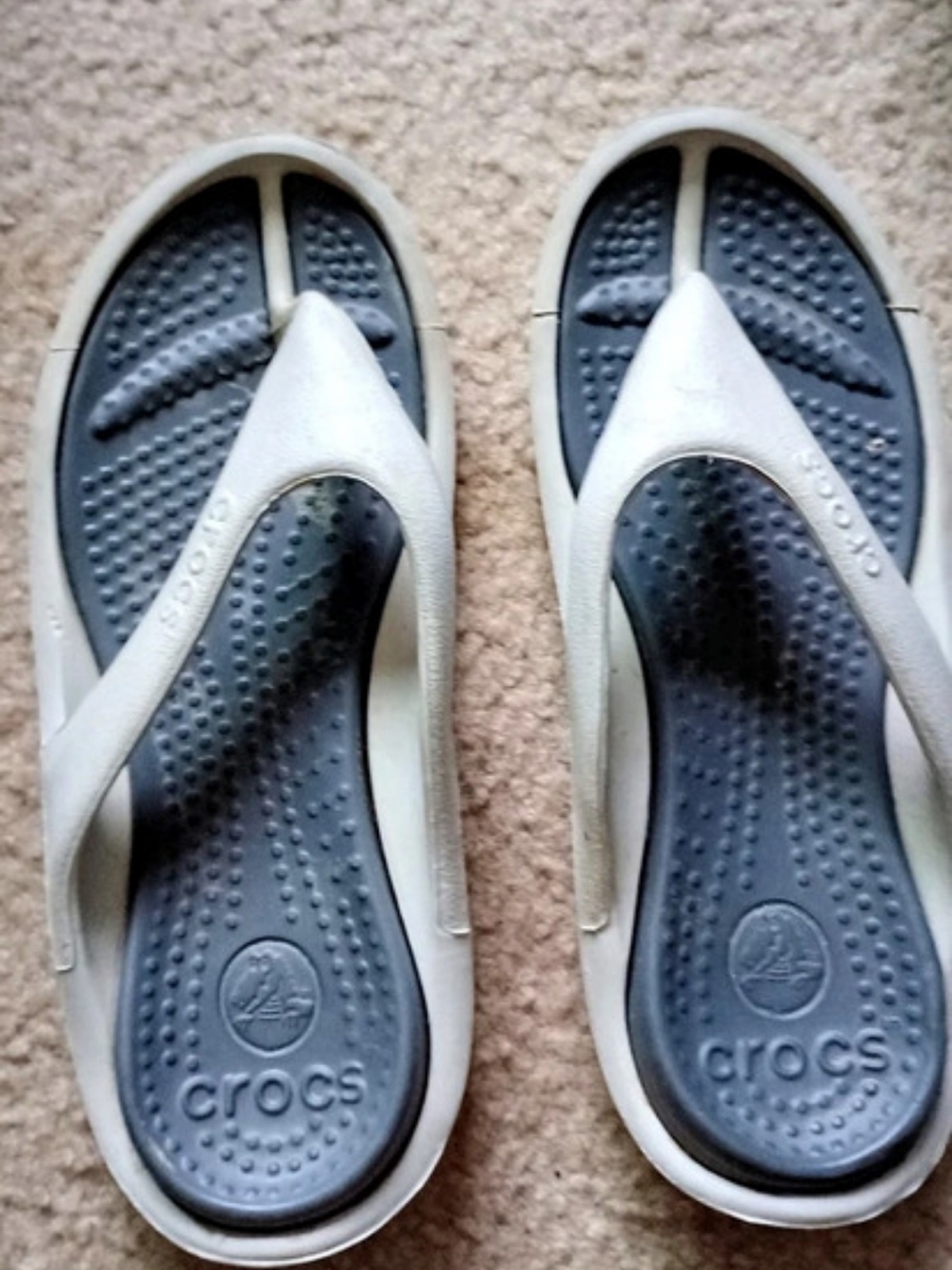 Crocs Capri IV Flip Flop Gray Sandals US 8